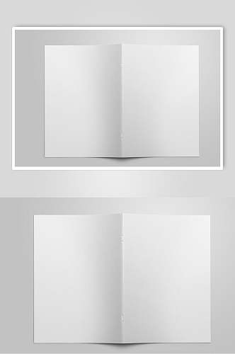 白色创意书籍画册贴图样机