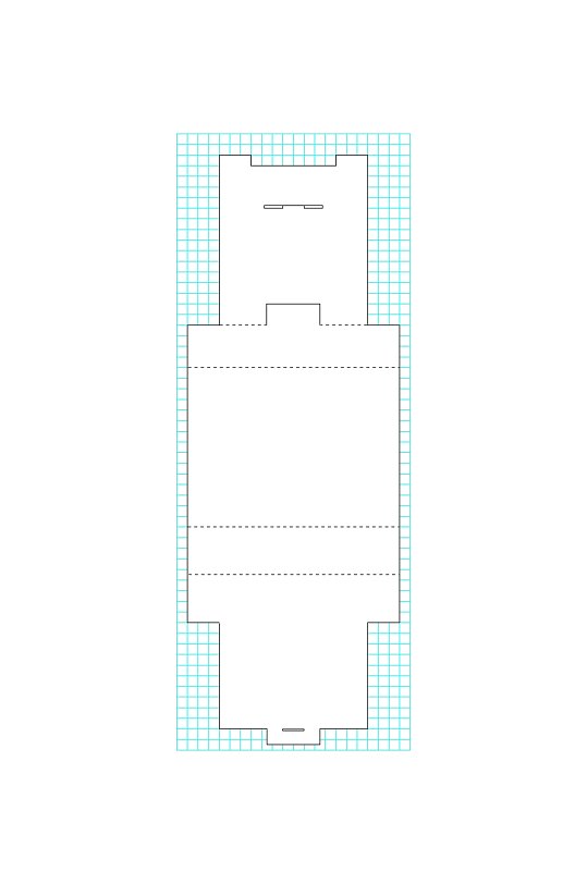 创意包装盒矢量展开图包装刀模图