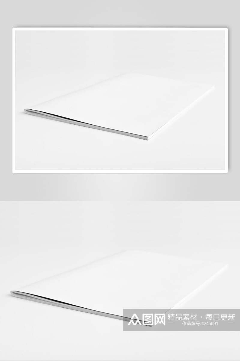 白色简约大气创意书籍画册贴图样机素材