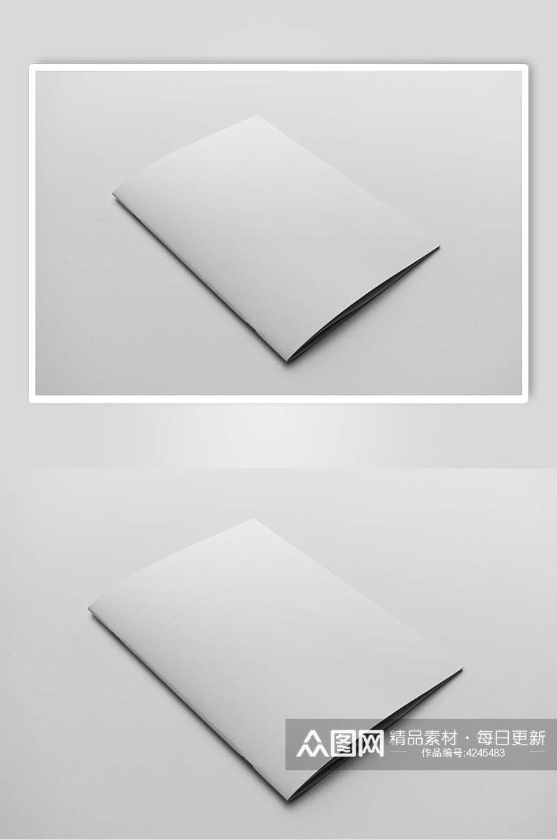 方形灰色大气创意书籍画册贴图样机素材