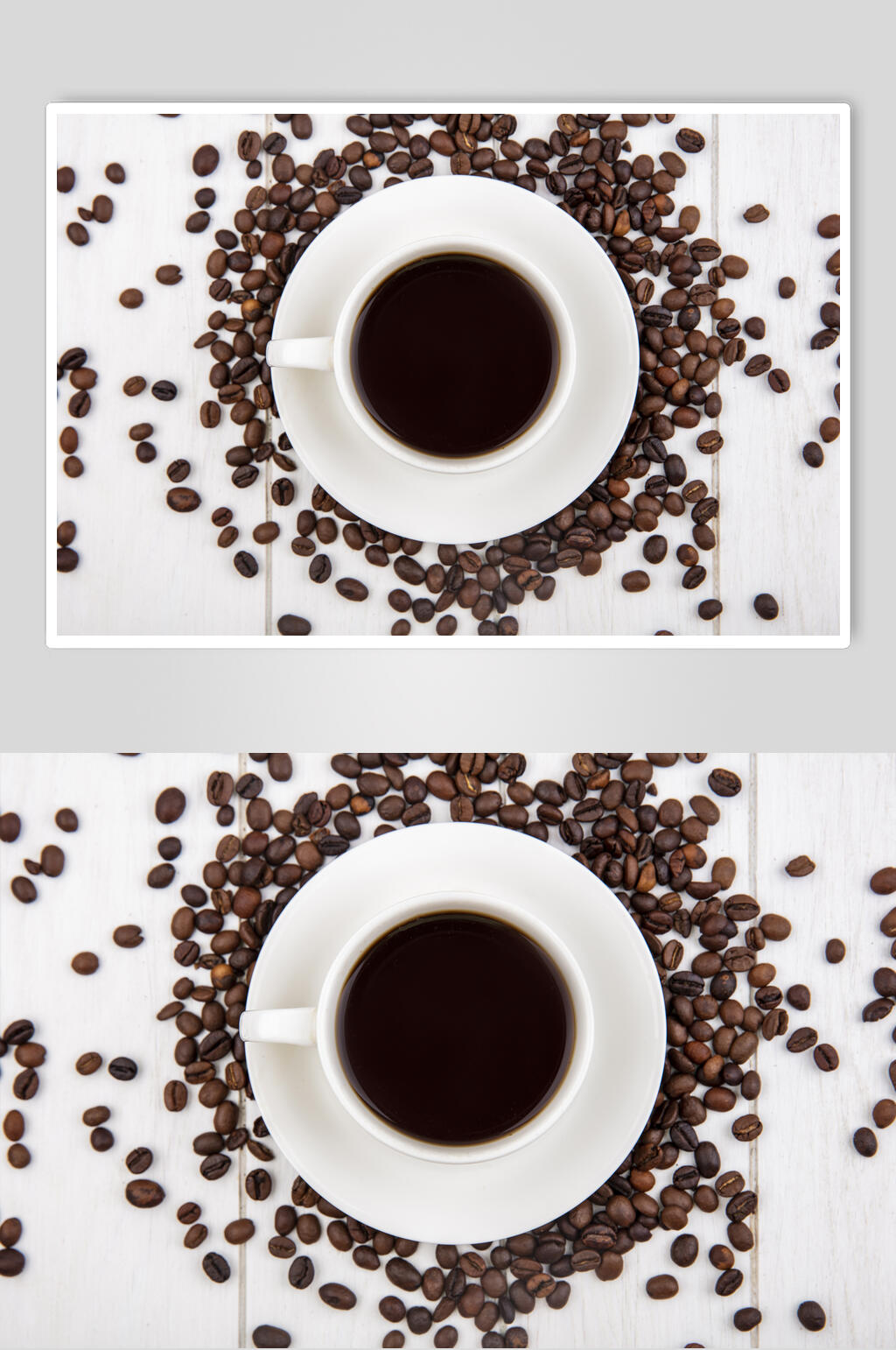 高端大气圆盘茶杯液体豆子咖啡图片素材