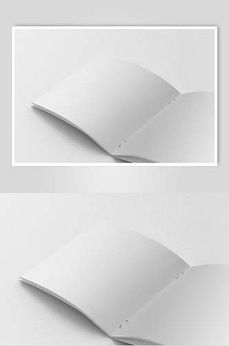 灰色简约大气创意书籍画册贴图样机