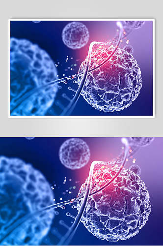 渐变医学病毒图片