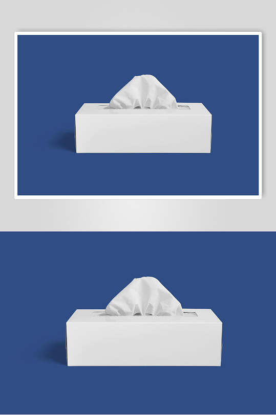 纸巾盒子文创vi设计样机