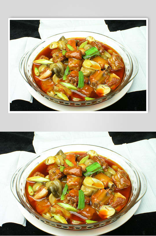 鹅蛋菌烧排骨家常菜品图片