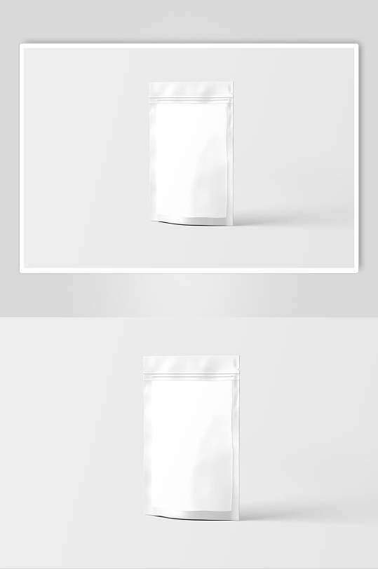 膨化袋褶皱白自封袋食品袋样机