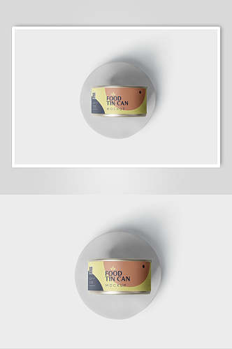 创意食物易拉罐品牌包装智能贴图VI样机