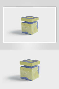 方形盒子品牌包装智能贴图VI样机