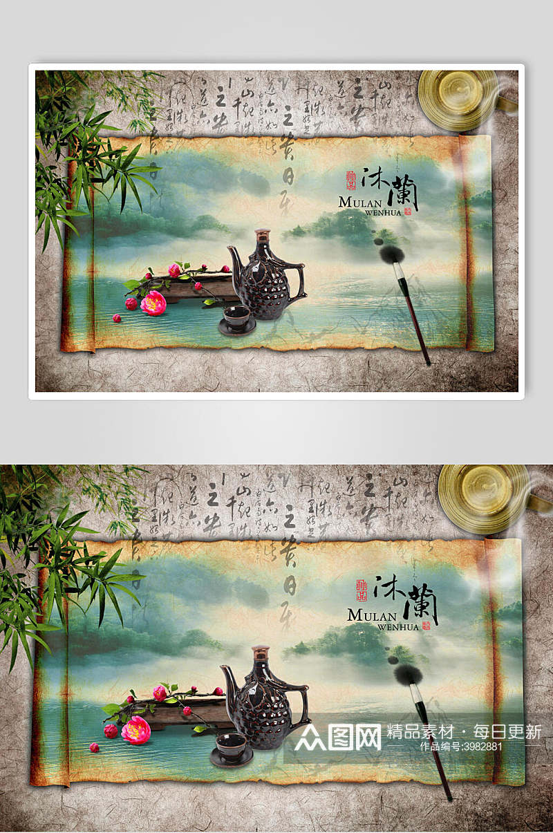 中国风古风传统文化海报素材