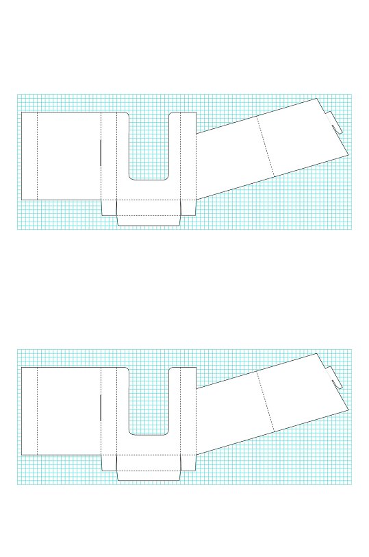 小众包装盒矢量展开图