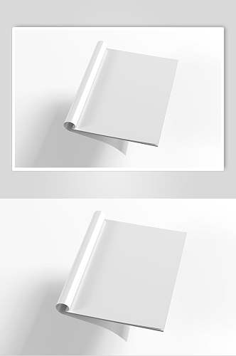 灰色悬空大气创意书籍画册贴图样机