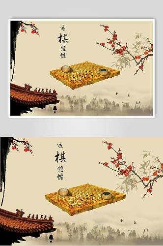 复古中国风古风传统文化海报