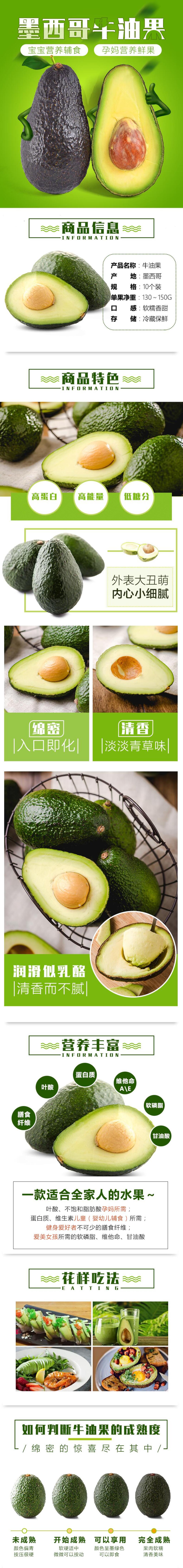 墨西哥牛油果水果手机版详情页素材