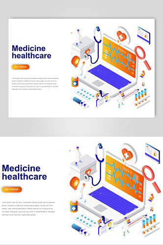 医疗办公电脑显示屏素材