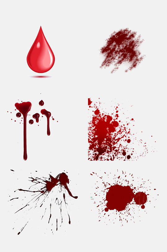 血滴血液血迹免抠设计素材