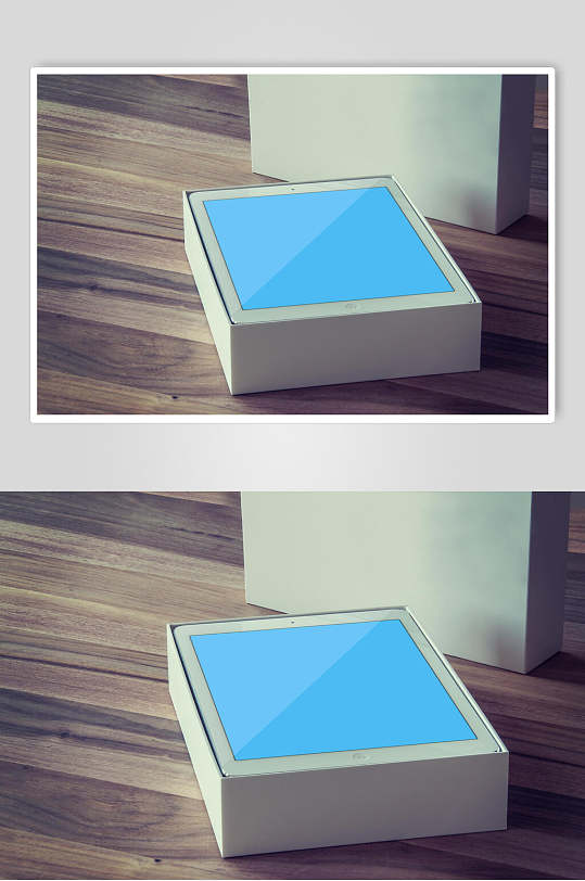 平放盒子大气创意简约平板贴图样机