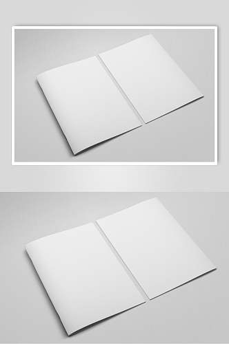 方形简约大气创意书籍画册贴图样机