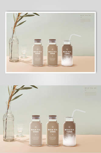 玻璃奶茶制作海报