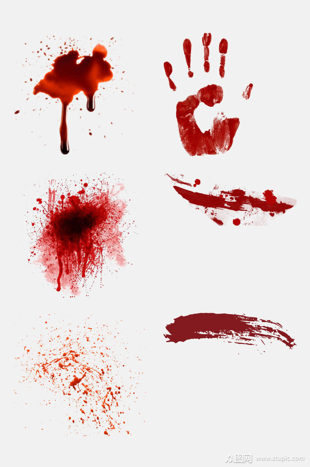 红色血液血迹免抠素材素材