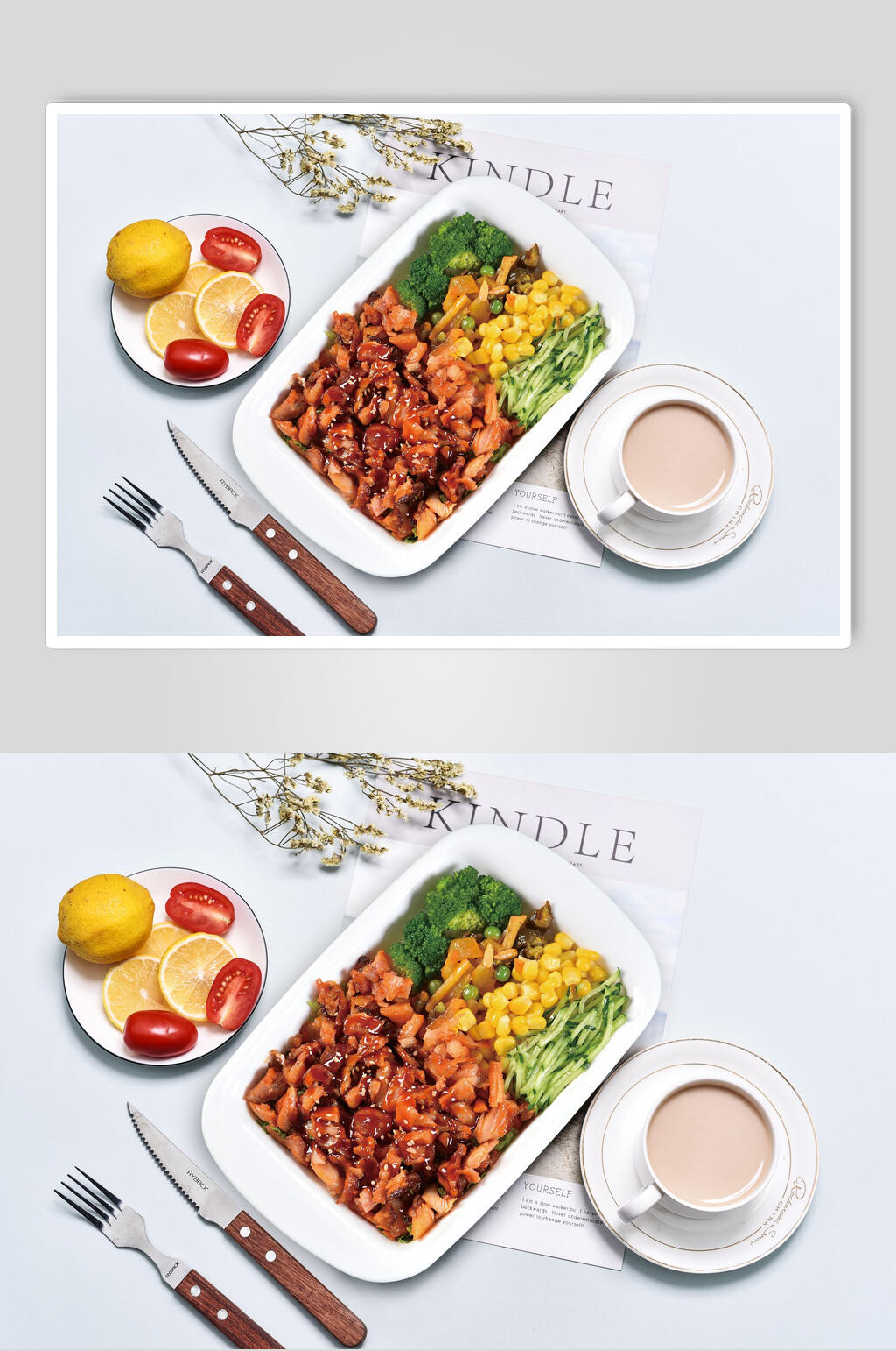 蜜汁烤肉拌饭图片素材