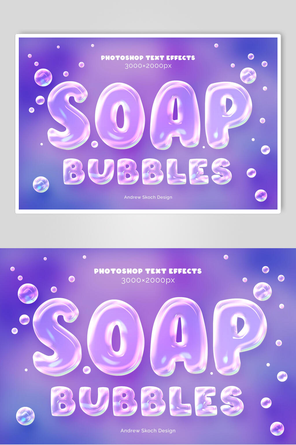 SOAP炫彩泡泡字母素材素材