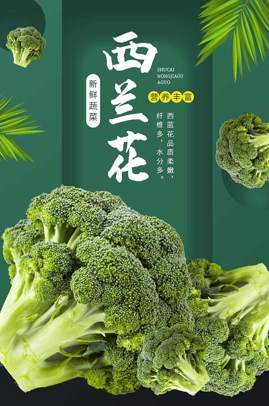 西蓝花蔬菜手机版详情页