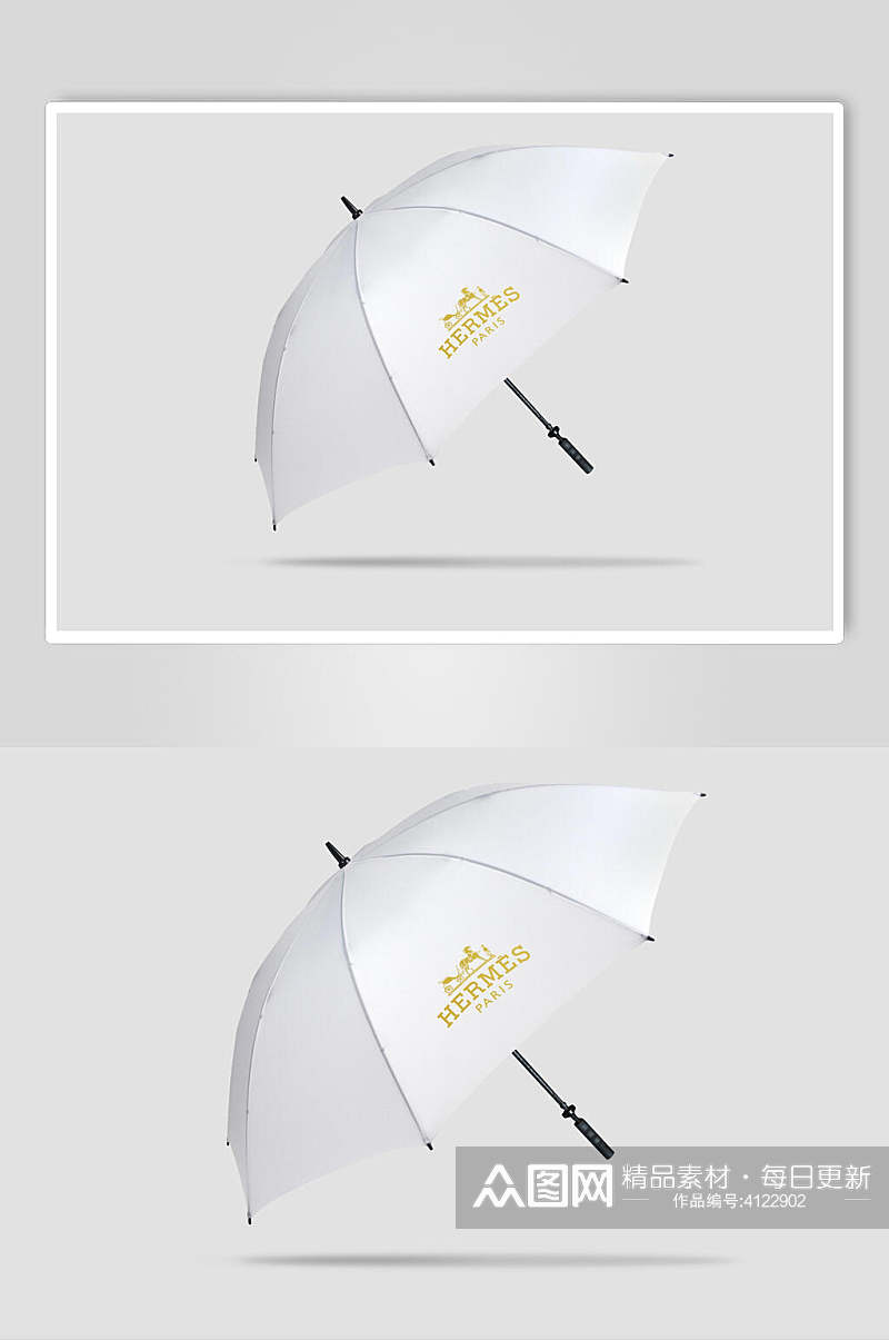 悬空太阳雨伞样机素材