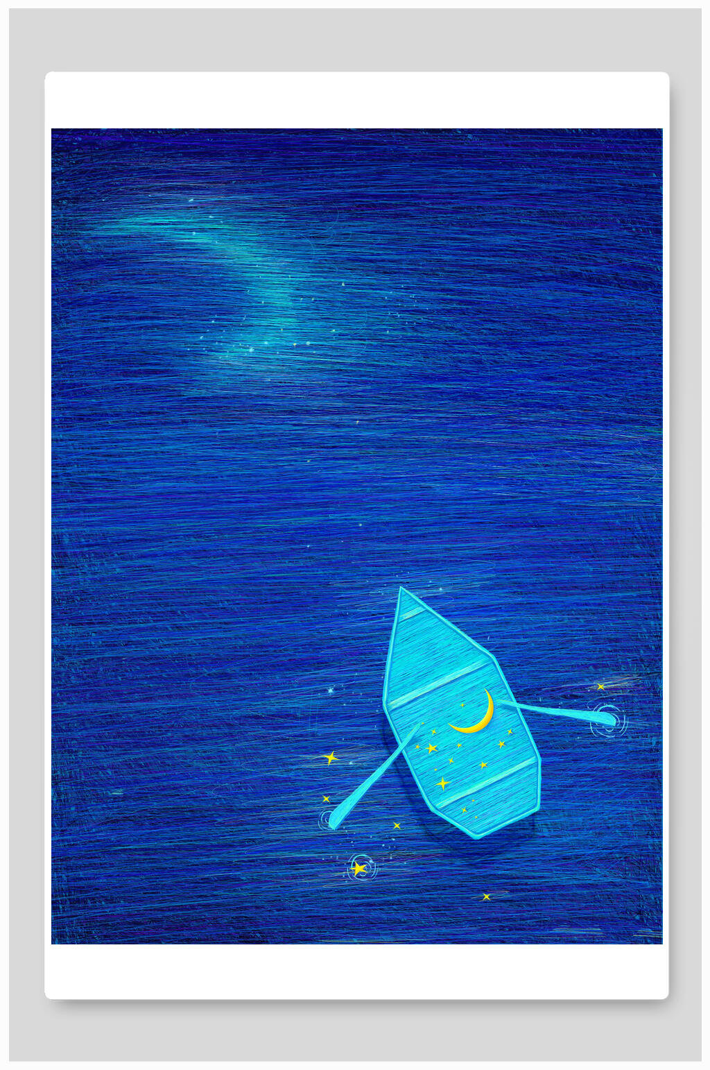 创意梦幻手绘唯美治愈系插画素材