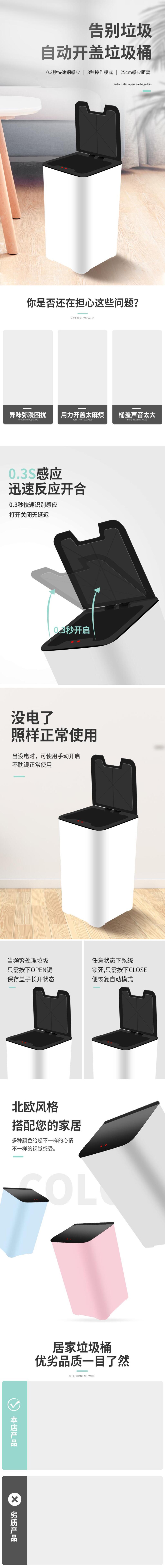告别垃圾垃圾桶手机版详情页素材