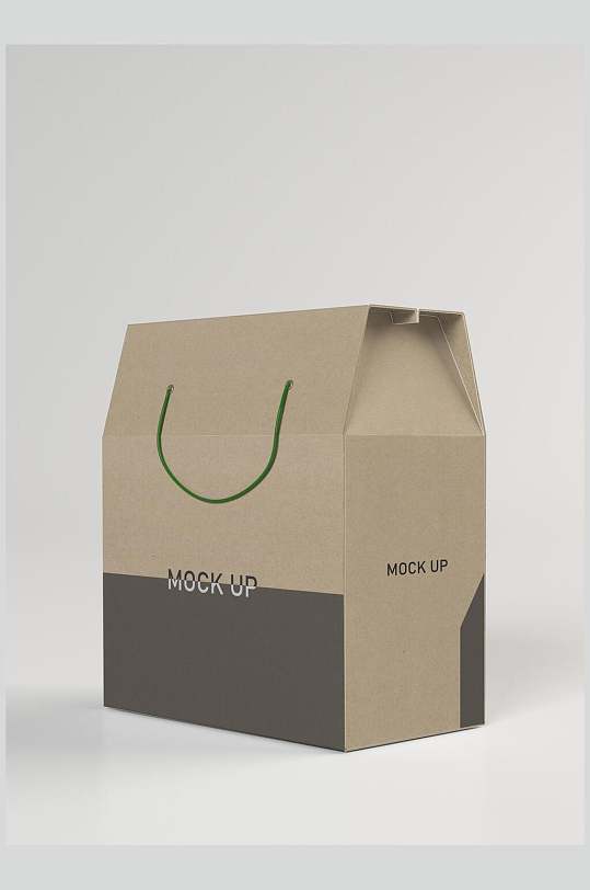 袋子简约大气创意清新包装礼盒样机