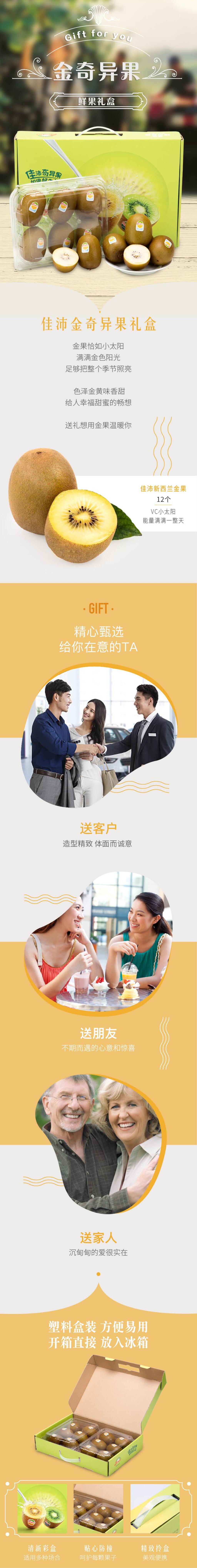 金奇异果水果电商详情页素材