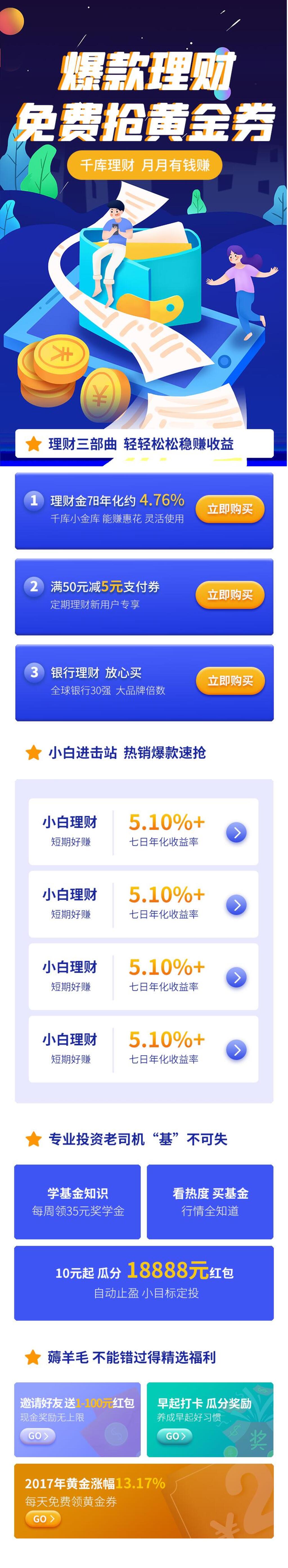 爆款理财H长图素材