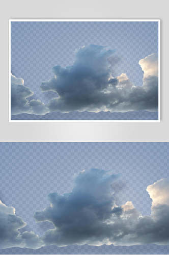 简约唯美手绘创意高端蓝天白云素材
