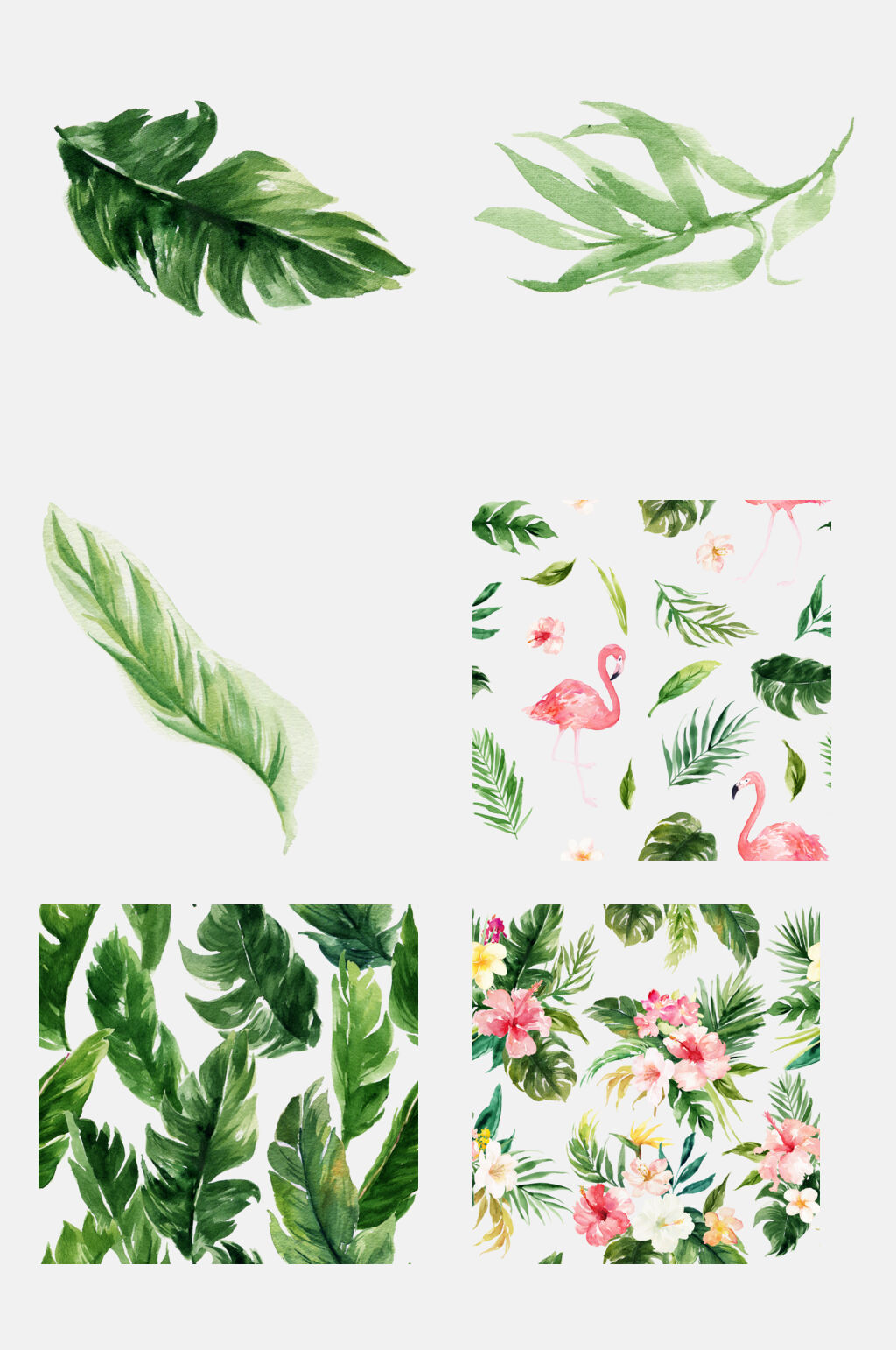 简约花朵手绘创意高端叶子免抠素材素材