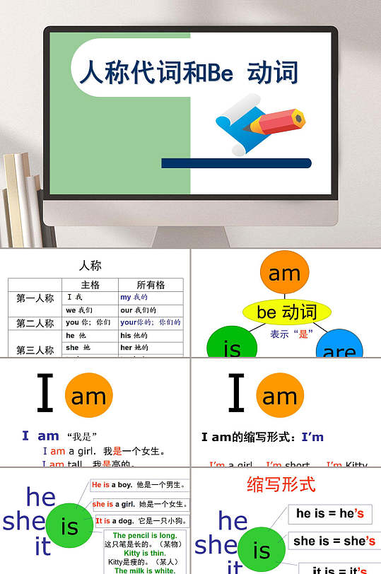 小学英语语法专题一动词be动词ppt
