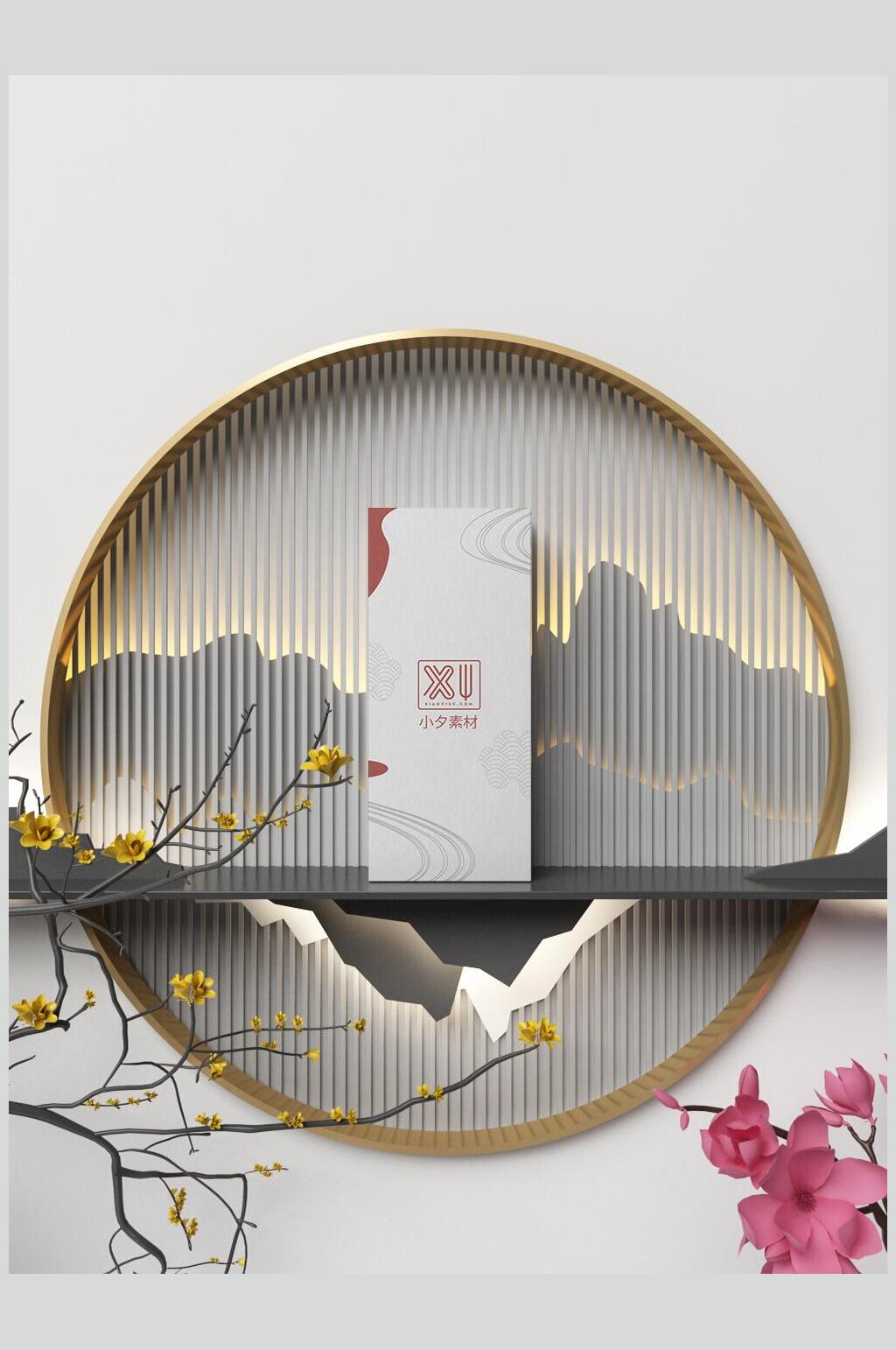 古风中式文创产品VI样机素材
