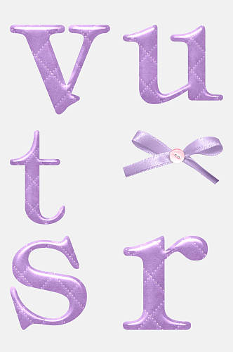 紫色蝴蝶结城堡公主动物花朵卡通免抠素材