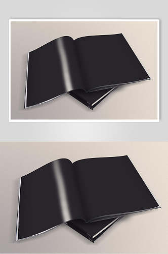 反光纸张书籍画册智能贴图样机