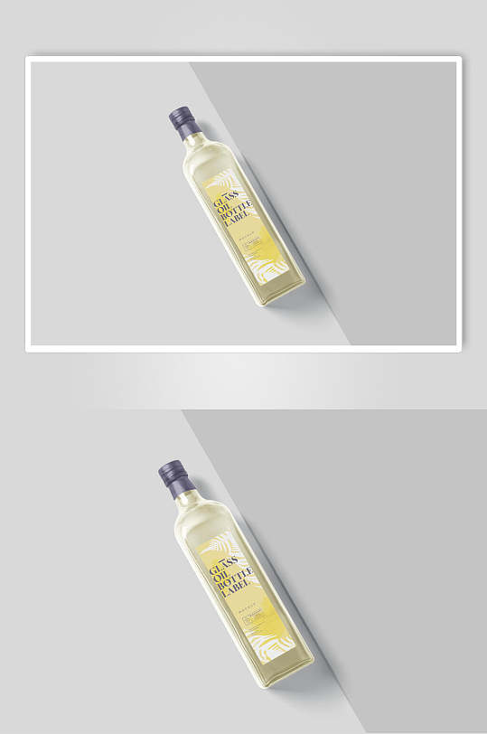 创意经典橄榄油玻璃瓶样机