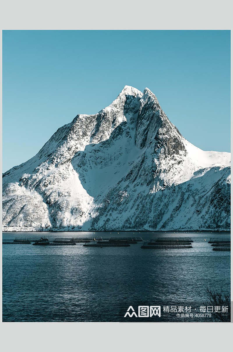 山峰雪山高清图片素材