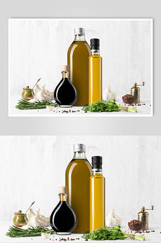 创意经典橄榄油玻璃瓶样机