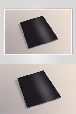 黑色大气书籍画册智能贴图样机