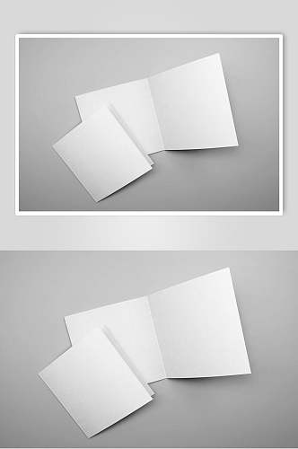 白色极简创意信封纸张样机