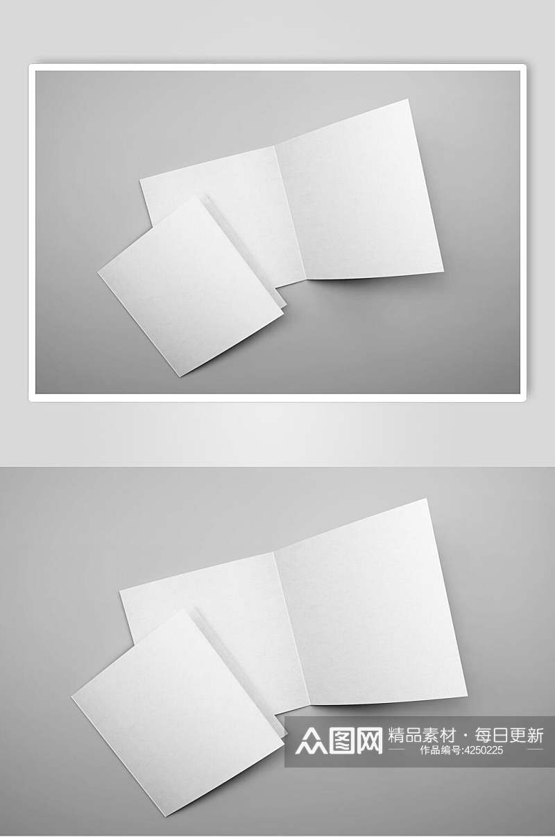 白色极简创意信封纸张样机素材