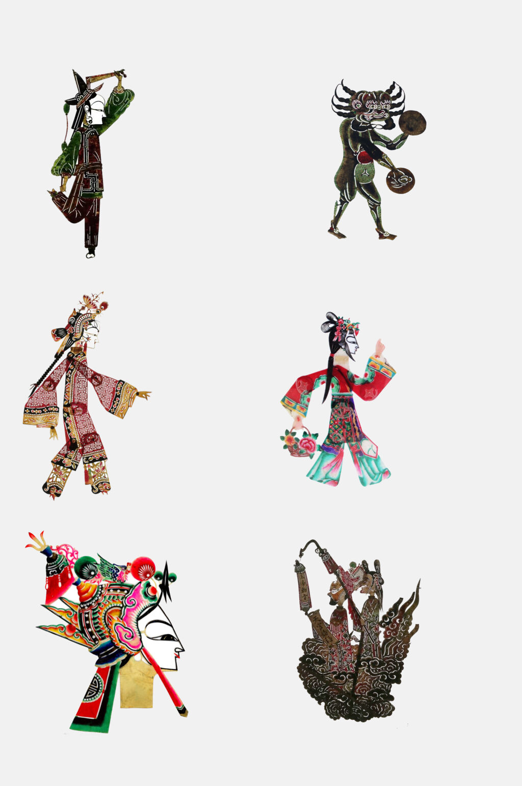 经典国粹皮影戏服饰人物免抠素材素材