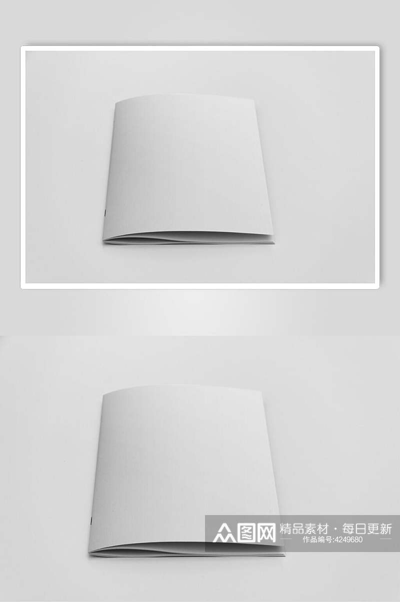 长方形纸张书籍画册智能贴图样机素材