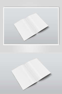长方形阴影书本画册杂志贴图样机