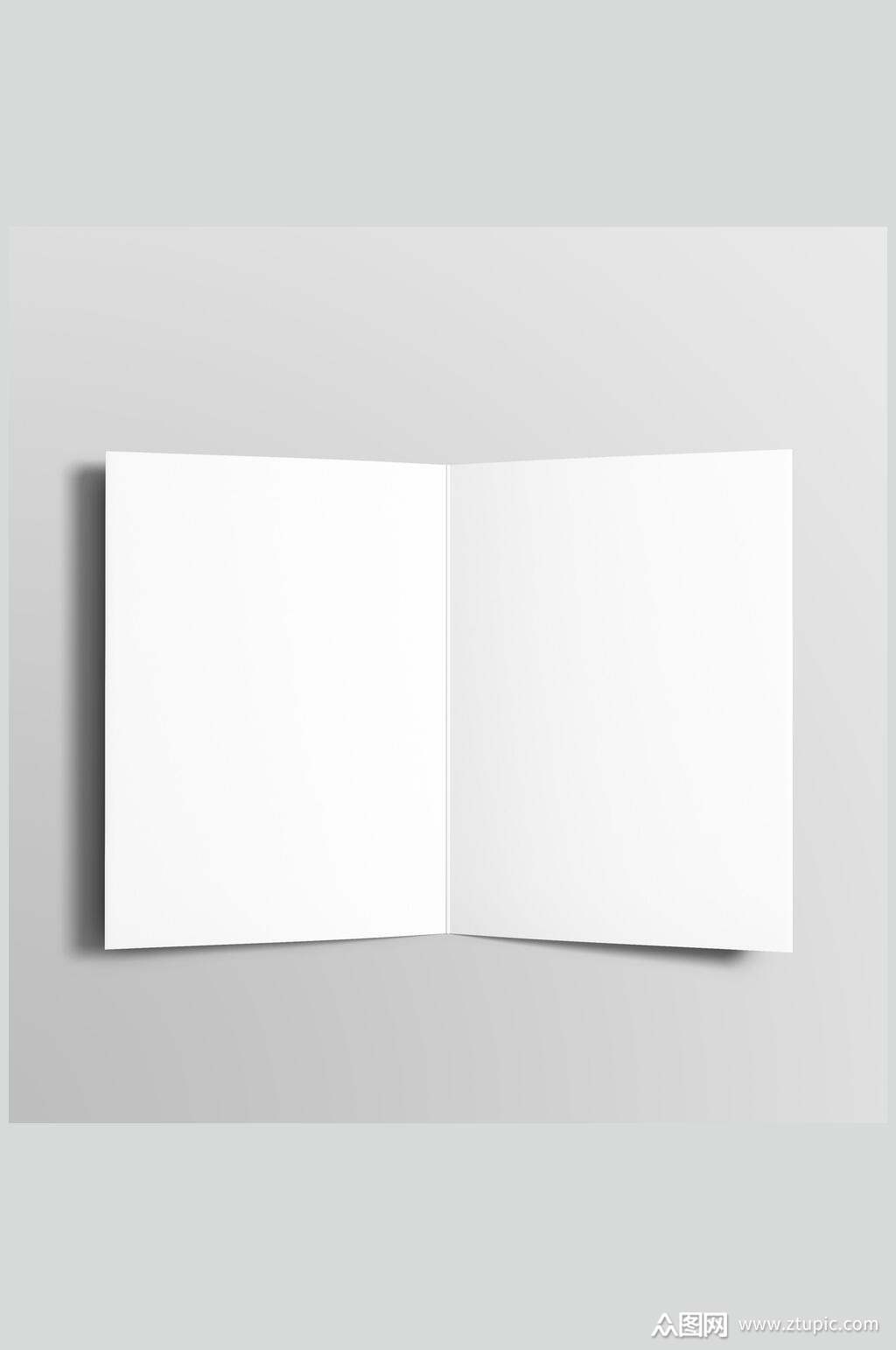 长方形折痕阴影灰信封纸张样机模板下载-编号4250101-众图网