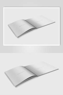长方形英文书籍画册智能贴图样机
