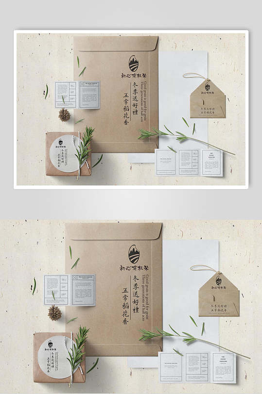 创意大米品牌vi设计样机